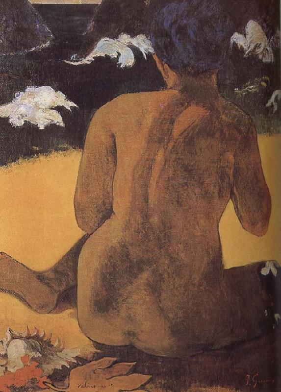 Paul Gauguin Beach woman Sweden oil painting art